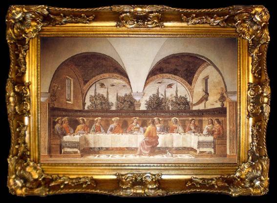 framed  GHIRLANDAIO, Domenico Last Supper, ta009-2